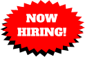 NOW  HIRING!