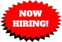 NOW  HIRING!