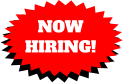 NOW  HIRING!